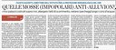 Quelle mosse (impopolari) anti-alluvioni