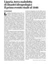 Liguria, terra maledetta di disastri idrogeologici. Il primo evento risale al 1646